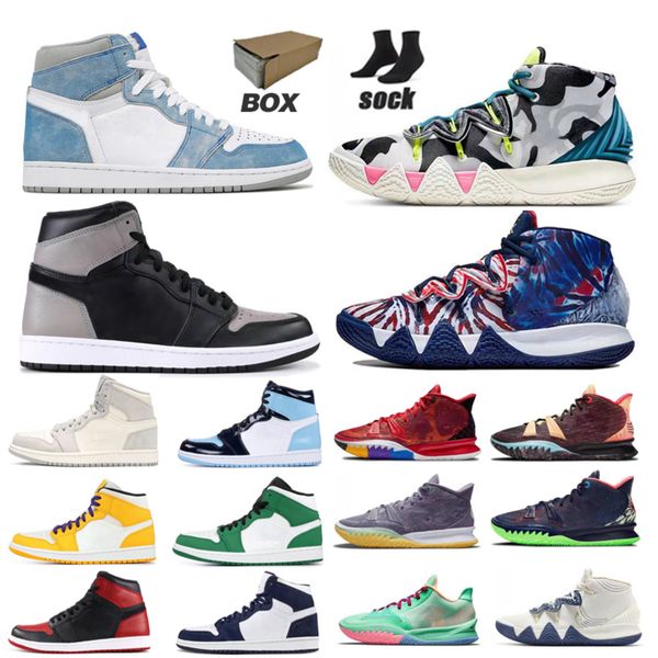 

owen 7s quality men and women basketball shoes jumpman 1s high to help north carolina blue barbs art theme creator 36-46 yards with box pack, Black