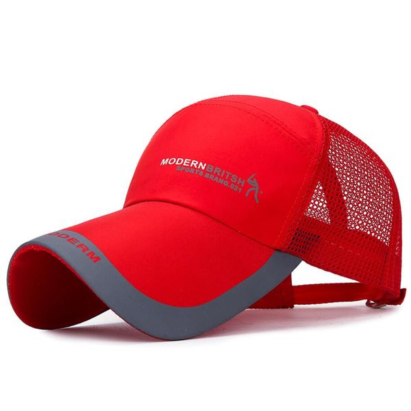 

cap casual plain mesh baseball caps adjustable snapback hats for women men hip hop trucker cap streetwear dad hat 6 colors, Blue;gray