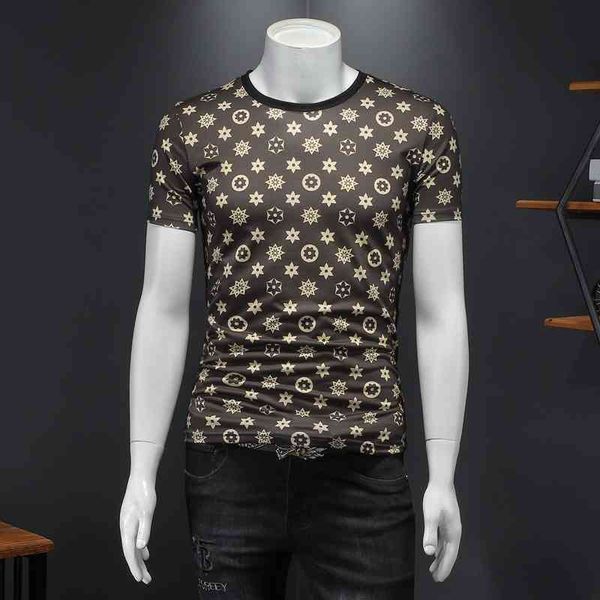 

2022 summer new men's short sleeve cotton round neck half t-shirt, White;black