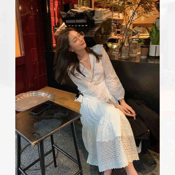 

casual dresses [your wedding]little white skirt early autumn korean version french temperament dress women's waist long trend zin7, Black;gray