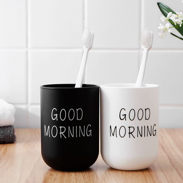 

1pc portable creative washing mouth plastic home l toothbrush holder bathroom accessories storage cups 201-300ml