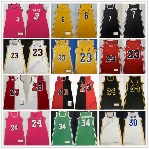 

retro mitchell and ness women basketball jerseys 3 dwyane 23 james wade 34 giannis 30 stephen antetokounmpo curry ewing 1 penny 33 patrick h, Black;red