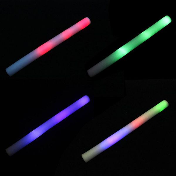 Party-Dekoration, mehrfarbig, LED-Leuchtstoffstab, 10 Teile/los, Länge 40 cm, Durchmesser von 4 Float-Rod-Lichtern, dunkles Glühen, YGB001Party