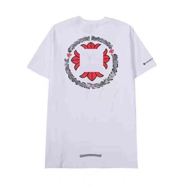 

men's ch luxury t shirts summer brand man t-shirt fashion women cross sanskrit tees letter horseshoe short sleeve designer tshirts boy, White;black