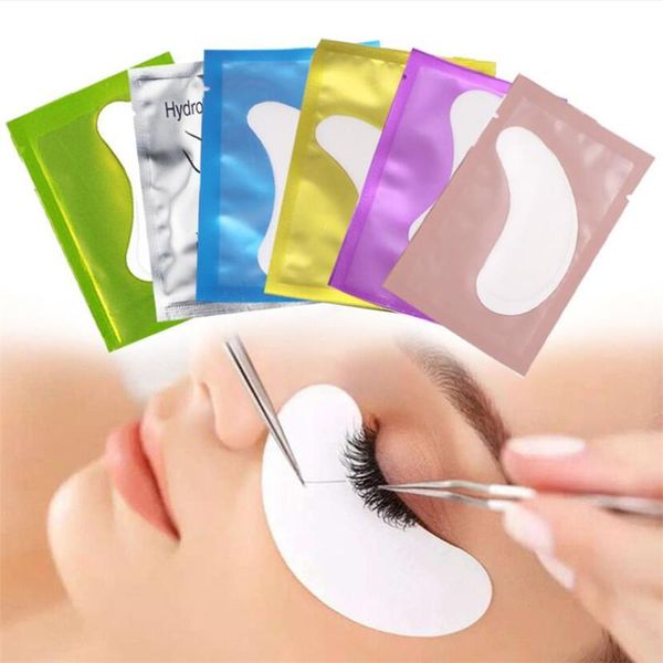 Falsche Wimpern PCS Wimpernverlängerung Patches unter Augenpolstern zum Transportpapiergelaufkleber Wickeln Wimpern Patch Make -up ToolFalse