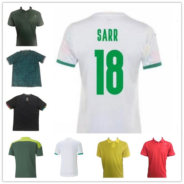 

22/23 senegal soccer jerseys 1 star african cup 2022 2023 national team 2002 koulibaly retro gueye kouyate sarr homme maillot de foot men ki, Black;yellow