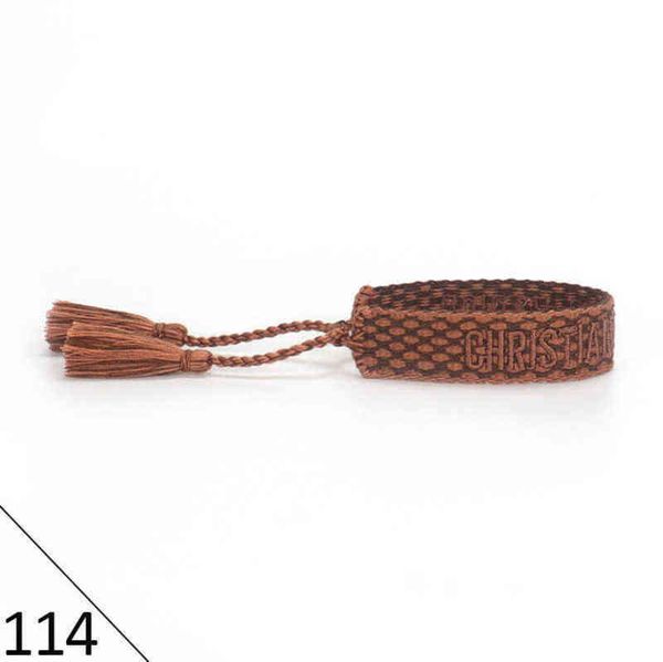 

designers brand adjustable bracelet luxury woven friendship bangle for women men vintage braided bangles embroidery tassel bracelets jewelry, Golden;silver