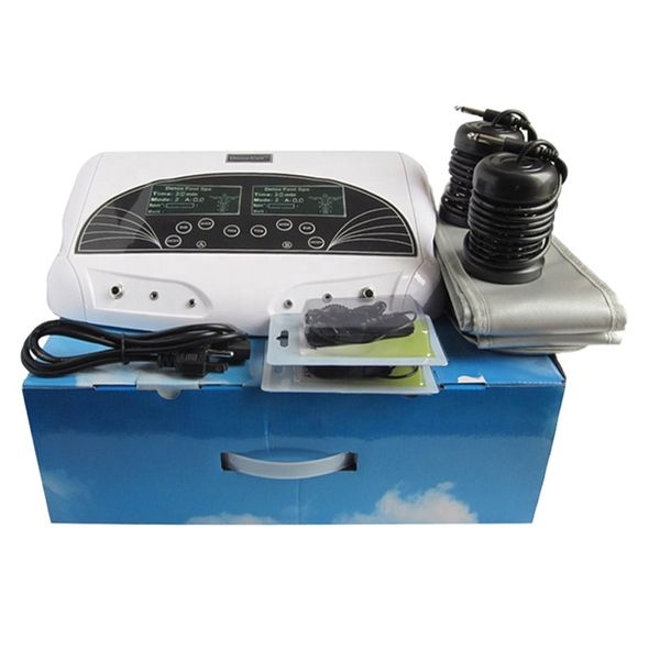 Dual Detox Foot Bath Machine Professional Spa Ionic + 2 matrici rotonde + 2 cinture