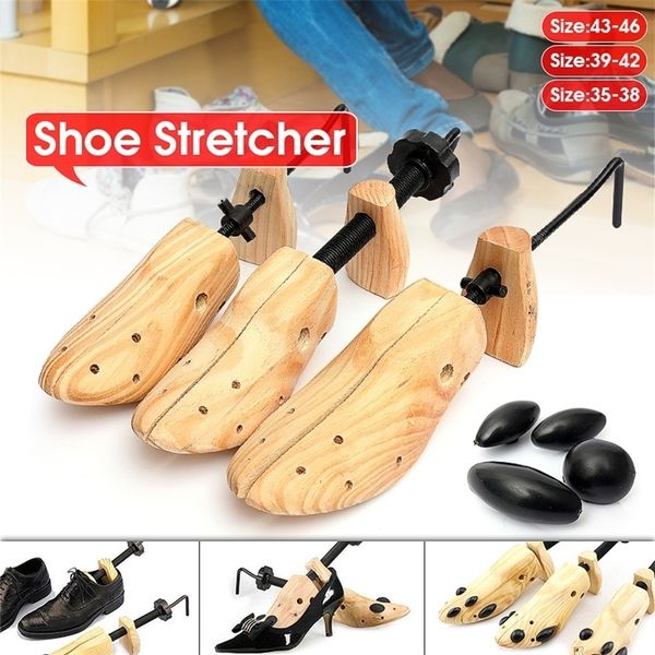 BSAID 1 Stück Schuhspanner Holzschuhspanner Shaper RackWood Verstellbare Zapatos De Homb Expander Bäume Größe SML Mann Frauen 220611