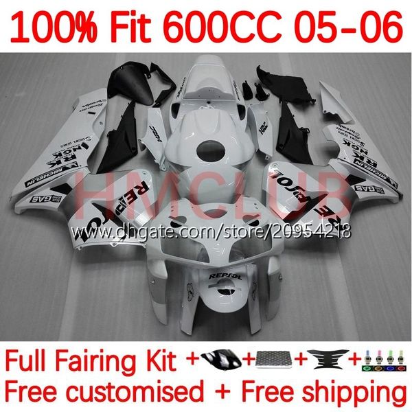 Corpo OEM para Honda CBr 600 RR F5 CC 600F5 05-06 Bodywork 144NO.11 CBR-600 CBR600 RR CBR600RR 05 06 CBR600F5 CBR 600CC 600RR 2005 2006 Fairing Kit Repsol Repss