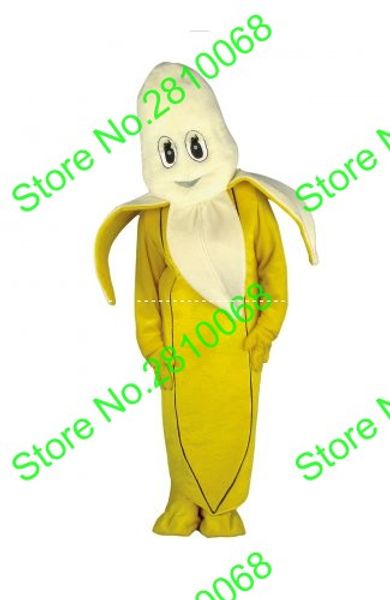 Maskottchen-Puppenkostüm Syflyno Sechs Stil Hochwertiges Material Bananen-Maskottchen-Kostüm Frucht-Cartoon-Kleidung Halloween-Geburtstag 565