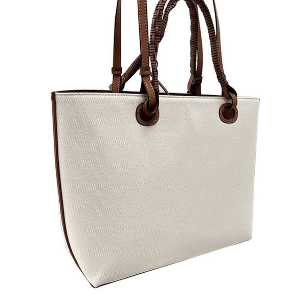 

embroidery pattern handbags canvas leather tote bags open totes brown woven strap shoulder bag crossbody bag beach wallets purse large capac
