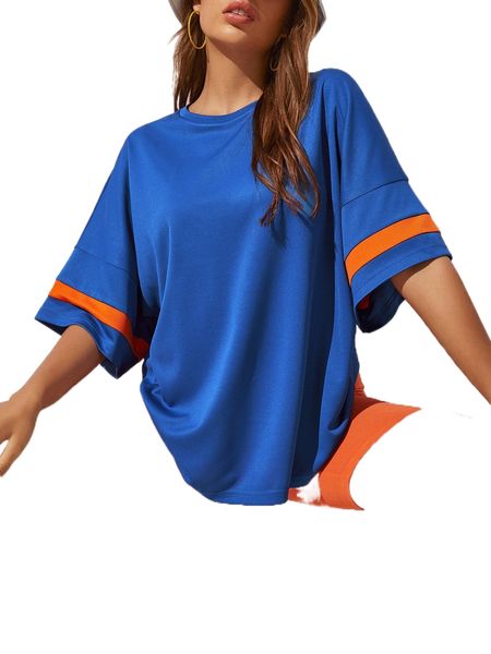 

drop shoulder slogan graphic tee n3d9#, White