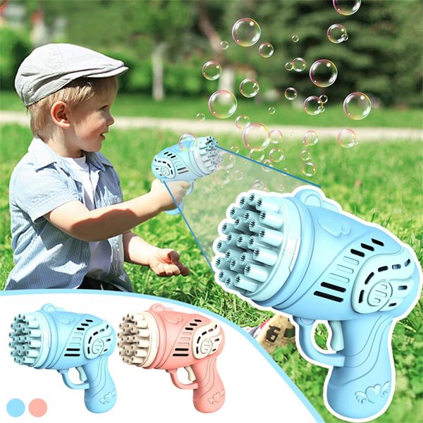 Sommer Party Liefert 23 Löcher Automatische Gatling Bubble Guns Für Kinder Elektrische Raketenwerfer Hochzeit Blase Maschine