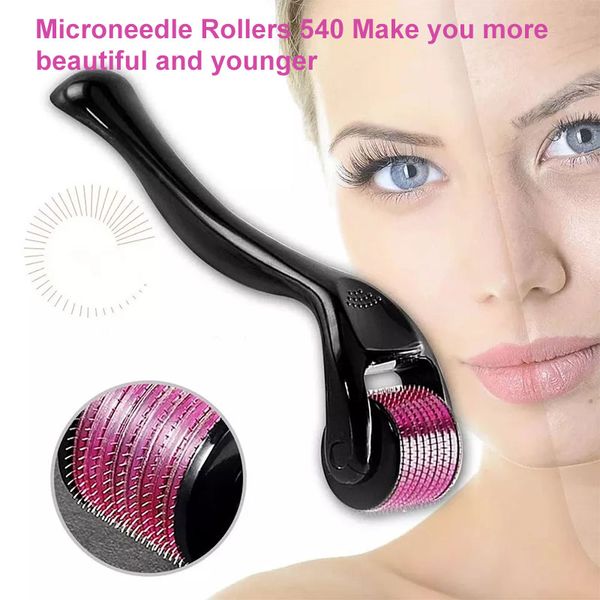 Derma Roller MicroIgle Beauty Microneedle Roller 540 Titanium 0,25 мм комплект для удаления морщин и выпадение волос для тела для лиц.