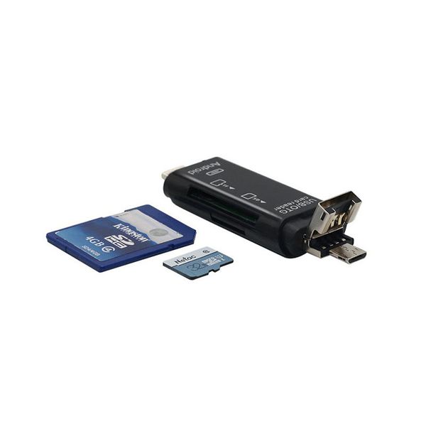 Adaptör SD TF Mini Çok Bellek SD Kart Okuyucu Tipi C Mikro USB OTG