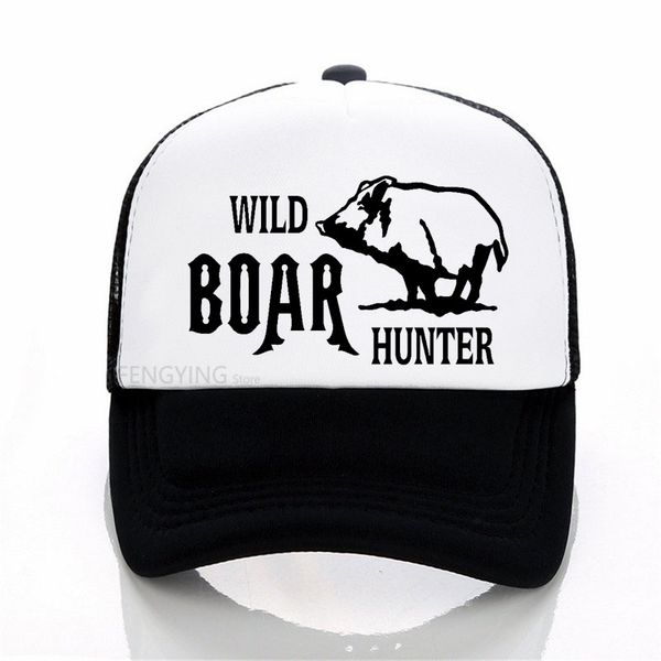 

personalized fitness wild boar hunter baseball cap men women letters adjustable sports hat summer mesh trucker cap, Blue;gray