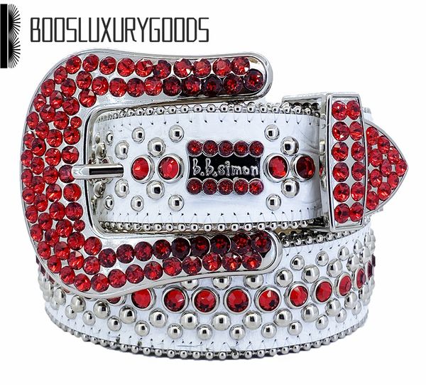 

2022 designer belt bb simon belts for men women shiny diamond belt the trojan red jet ab cintura uomo boosluxurygoods210zbb, Blue;gray