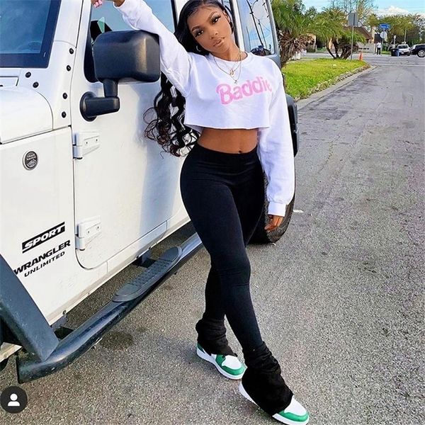 

stacked leggings pants with split joggers sweatpants women 2020 streetwear ruched high waist bell bottom long flare pants black t200422, Black;white