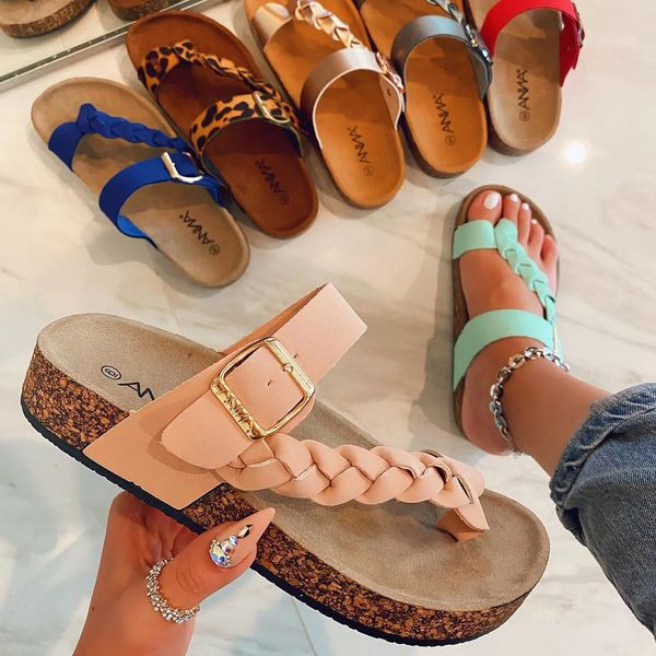 

sandals women sandals summer sandals flat beach shoes women slip on flip flops female slippers chaussure femme summer footwear 230206, Black