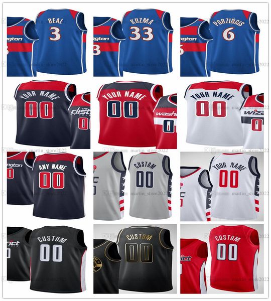 

2022 draft pick basketball johnny davis jerseys yannick nzosa men red blue white, Black;red
