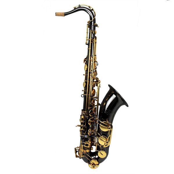 

professional black nickel plate body gold lacquer key tenor saxophone