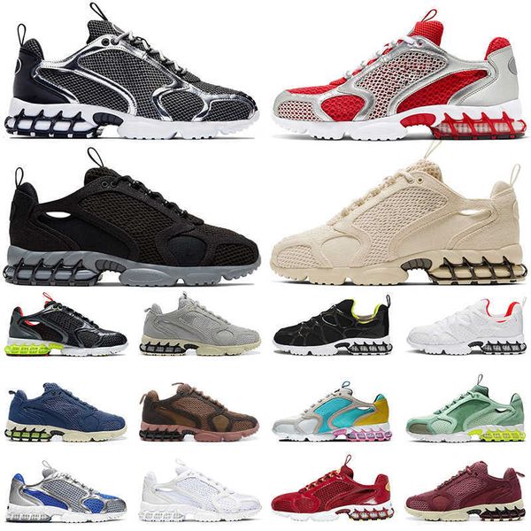 

2022 spiridon cage 2 men women running shoes black triple white pure platinum track red beige mens trainers fashion outdoor sports sneaker