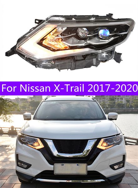 

led head lights for nissan x-trail xtrail 20 17-20 20 headlights daytime running lights high beam turn signal working front lamp