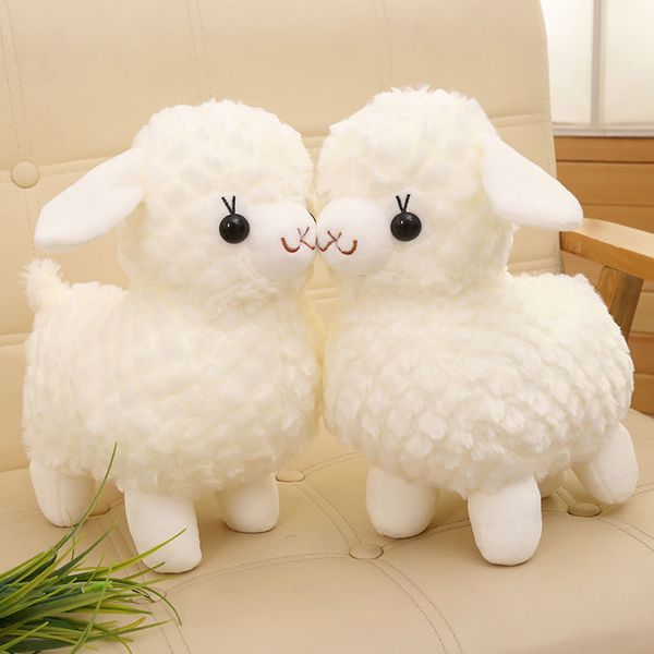 

2343cm little sheep soft pillow stuffed plush animals funny doll toys simulation lamb for kids children gifts, White