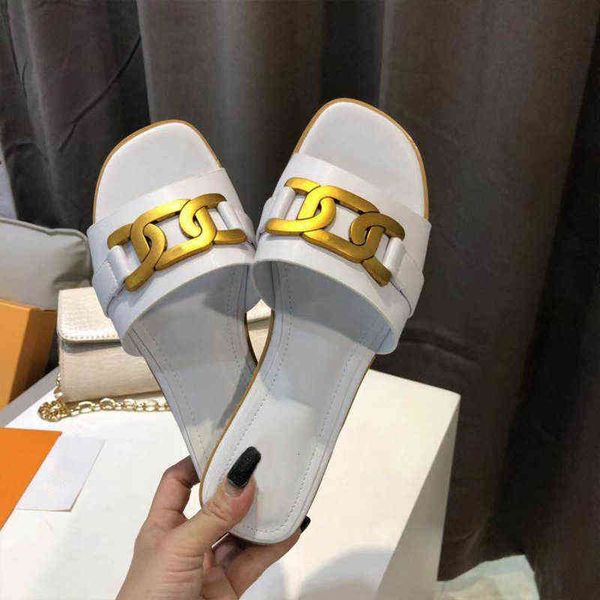 

slipper's summer wear 2022 net red fashion cool slipper's flat bottomed versatile women's korean one character slippers, Black