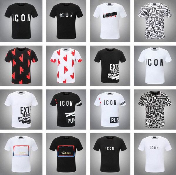 

fashion men clothing icon short sleeve tees polos mens tee t-shirts summer simple cotton casual solid color t-shirt men 44i9#, White;black