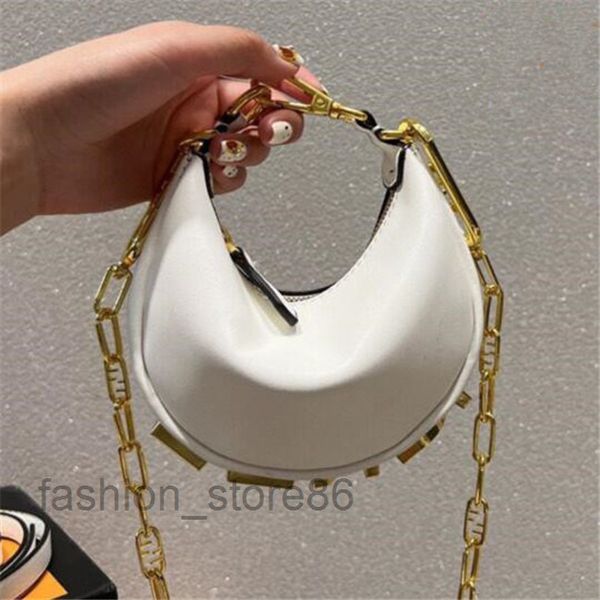 

designer bags hobo wrist bag half moon zip fastening vintage bottom golden metal letter luxurys mini bag