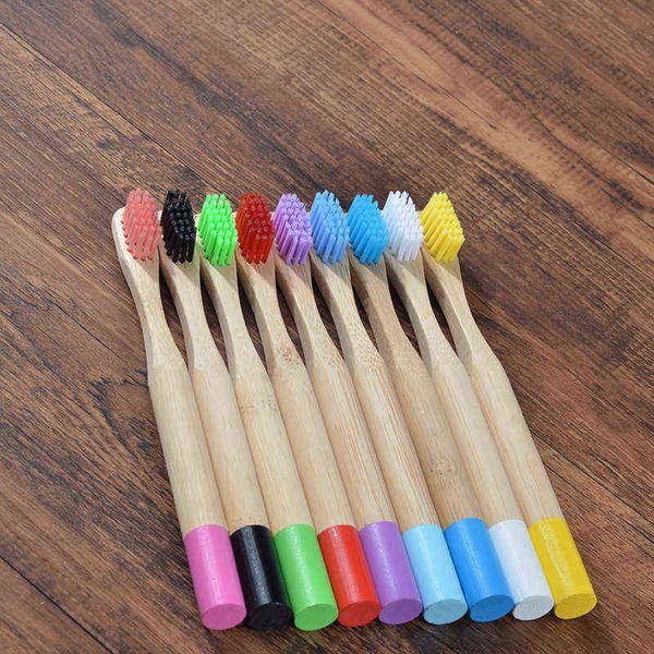 

toothbrush children's bamboo toothbrush 10 pieces of ecological soft biodegradable plastic oral care 0312