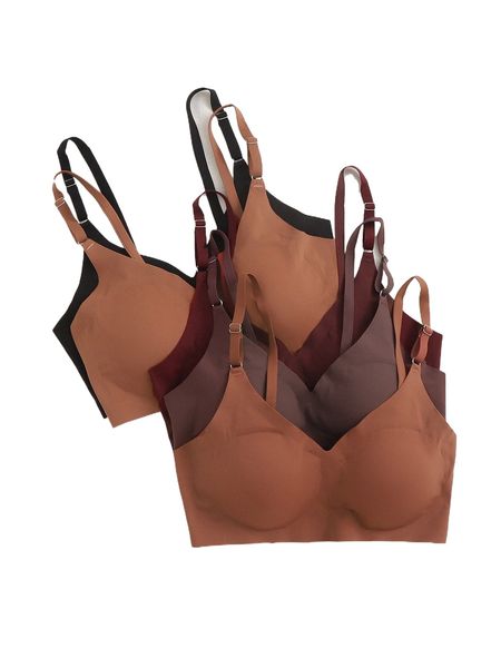 

5pack no show bra g8ur#, Black;red