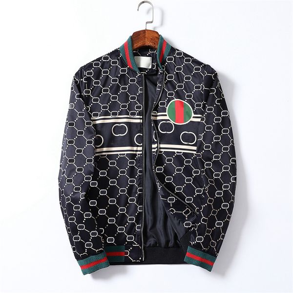 

22ss selling men's wear jacket new men's designer contrast racing suit couple parker sportswear winter zip coat m-3xl, Black;brown