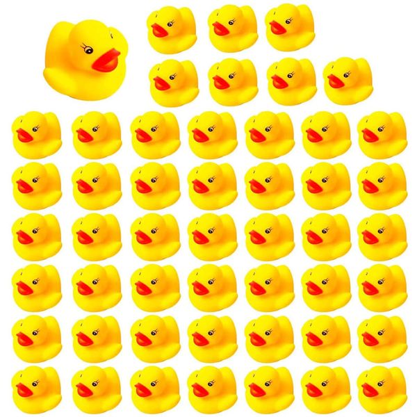 

300pcs wholesale squeaky rubber duck duckie baby boys girls shower water swimming pool float bath toys gifts