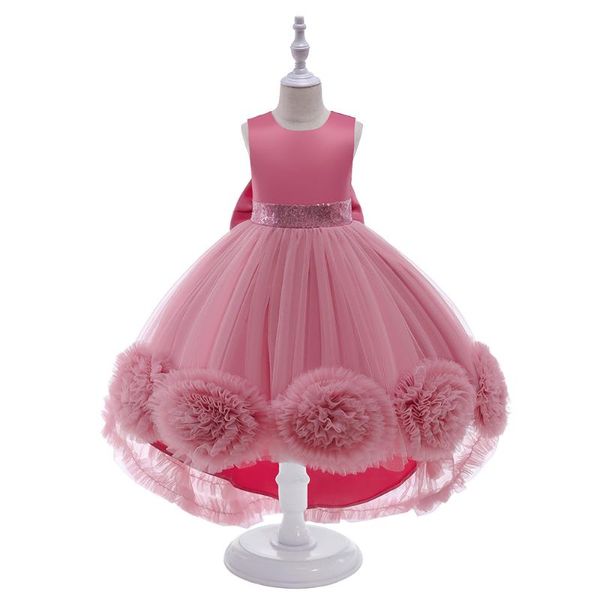 Mädchenkleider Prinzessin Kleinkind Kind Tutu Kleid Hochzeit Geburtstag Party für Mädchen Blumen Kostüme Rosa Kinder Tüll Süßes Kleid für Mädchen