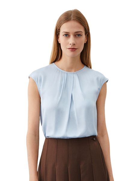 

motf premium viscose ruched r4gu#, White