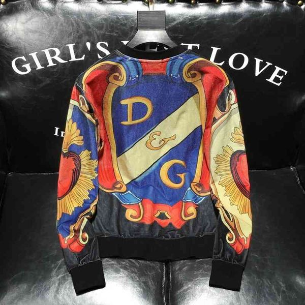 

men's luxury fashion brands menswear and new leisure long sleeve sweater, Black