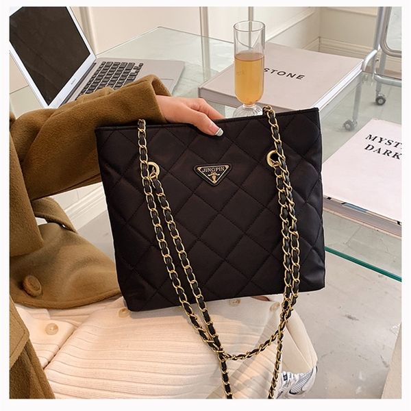 

factory promotion texture lingge chain large capacity oxford butot net red new wandering medieval canvas underarm bag