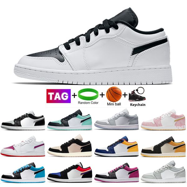 

2022 jumpman 1 1s low basketball shoes white brown red gold blue banned unc court purple black toe shadow designer sports sneakers 36-46