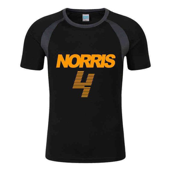 

f1 mclaren team yt shirt racing fans 2021 men's lando norris new summer t-shirt harajuku raglan sleeve cotton o-neck color casual tee u, White;black