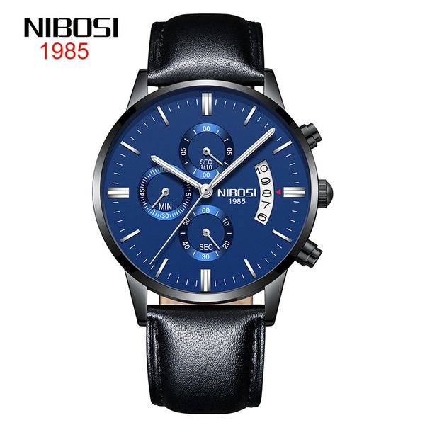 

2022 net red pop butterfly button solid steel band men's casual watch waterproof coated glass luminous three eye 6-pin quartz watch a3, Slivery;brown