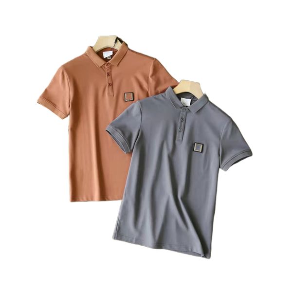 

designer men's t-shirts polos for women's classic british-style b embroidery for horseback riding business style short-sleeved pol, White;black