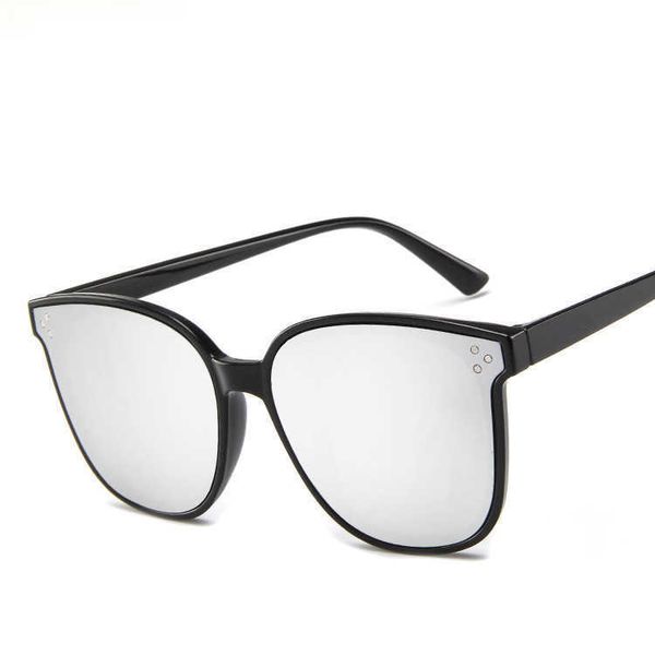 Marka Tasarım Güneş Kadınlar Kedi Göz Güneş Gözlükleri Gözlük Plastik Çerçeve Şeffaf Lens Gölge Moda Sürüş De Sol