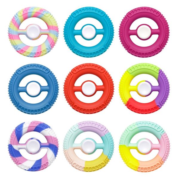 

fidget toys 2022 new fingertip gyro toy fingertip grip children's silicone decompression in stock