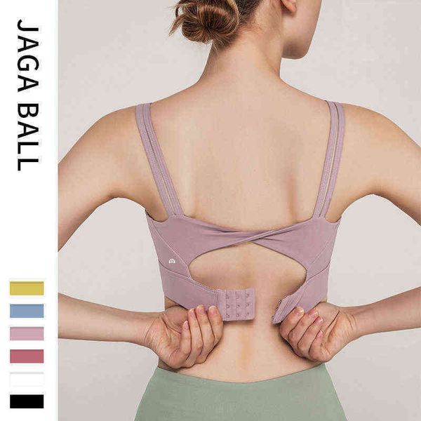 

lulu bras brand sports underwear women's gathering shaping quick drying yoga vest beautiful back shockproof fitness bra lu-wx190606 70l, Red;black