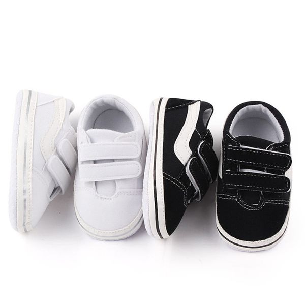 Scarpe neonate Ragazzi Ragazze First Walkers Culla Morbido Bottom Bambini Sneakers PU Prewalker Sneakers