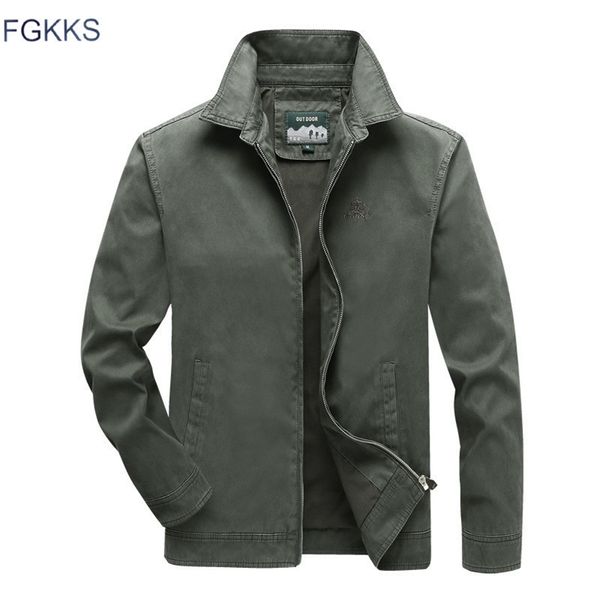 FGKKs homens jaqueta de alta qualidade masculino de estilo militar macho macho novo moda casual jaqueta de casual roupas lj201013