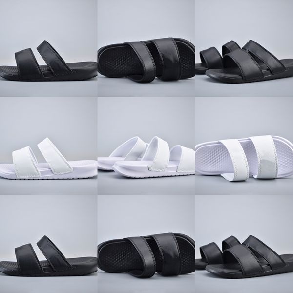 

benassi duo ultra slide slippers leisure beach shoes anti-wear and anti-skid black comfortable foot feeling